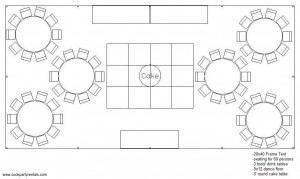 20 x 40 Tent Layout 