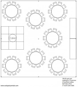 30 x 30 Tent Layout 2 
